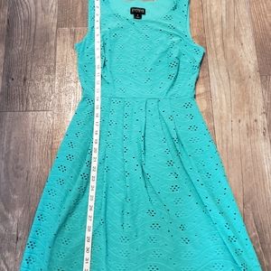 EUC--Teal Eyelet Dress --Size 4--217